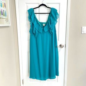 Maternity Teal Blue Lace Dress - size 16 by ASOS